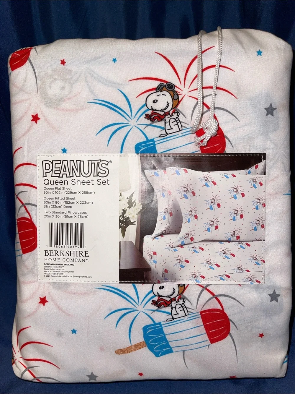 Peanuts queen sheet